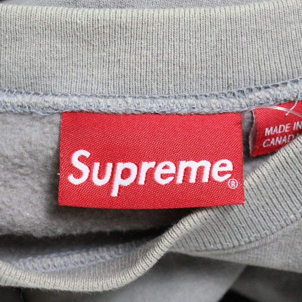 SUPREME(シュプリーム) 23AW Small Box Logo Sweatshirt スモールボックスロゴ クルーネック スウェットトレーナー グレー