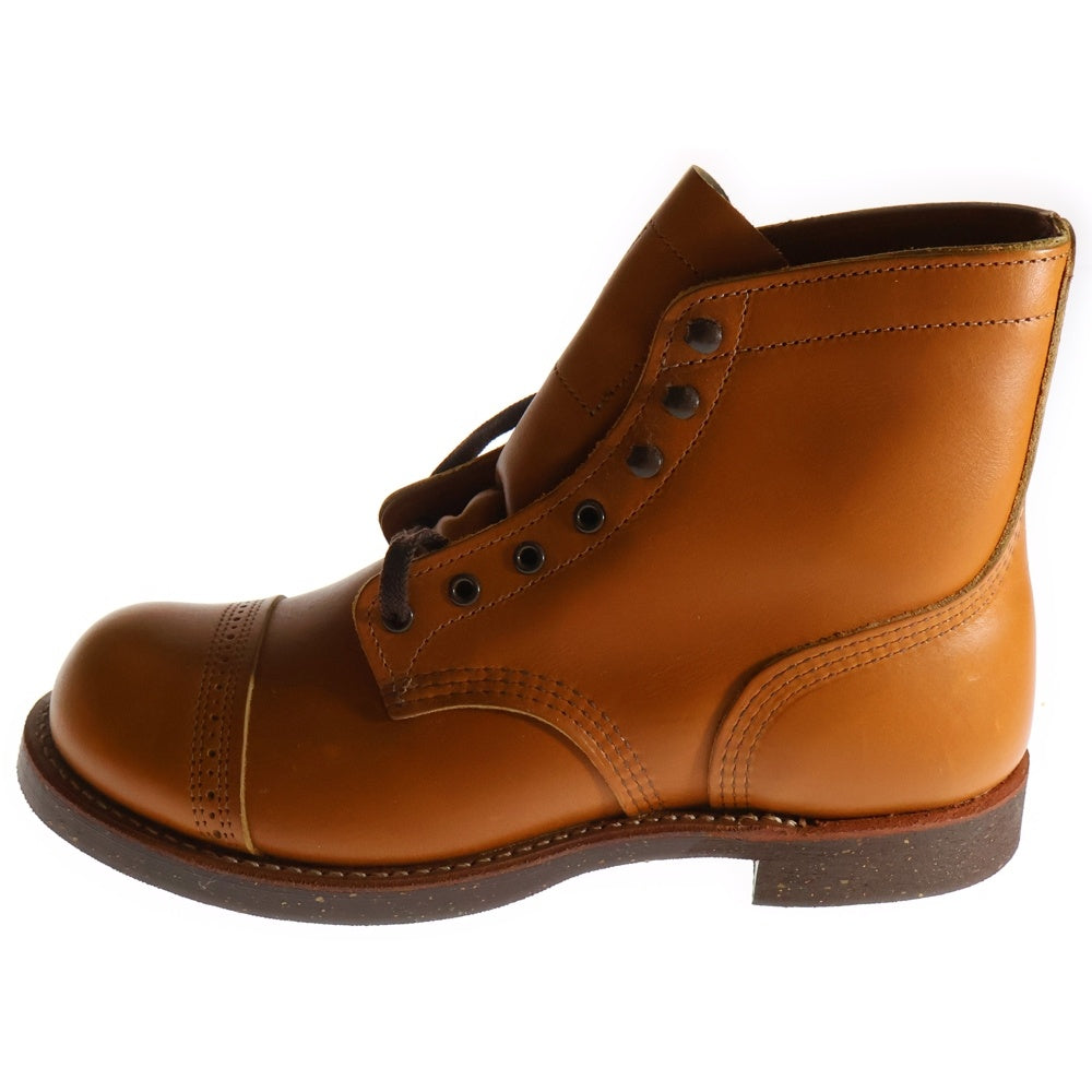 RED WING(レッド ウイング) IRONRANGE MUNSON アイアンレンジマンソン レザーシューズ ハイカットブーツ ブラウン US7.5/25.5cm 8011