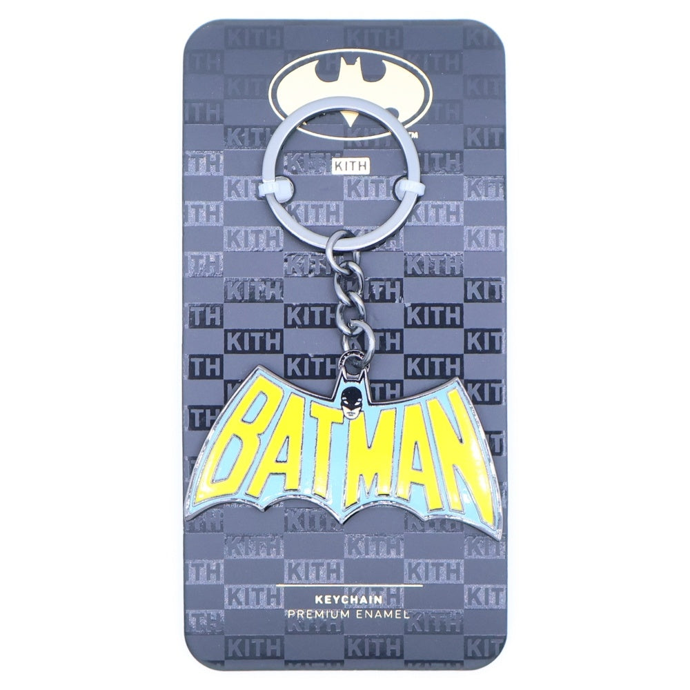 KITH(キス) ×Batman Retro Logo Keychain バッドマン レトロロゴ キーチェーン イエロー/ブルー KHLHO0028-906