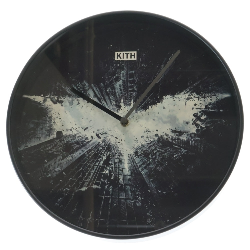 KITH(キス) ×Batman Dark Knight Wall Clock バッドマン ダークナイト ウォールクロック 壁掛け時計 ブラック