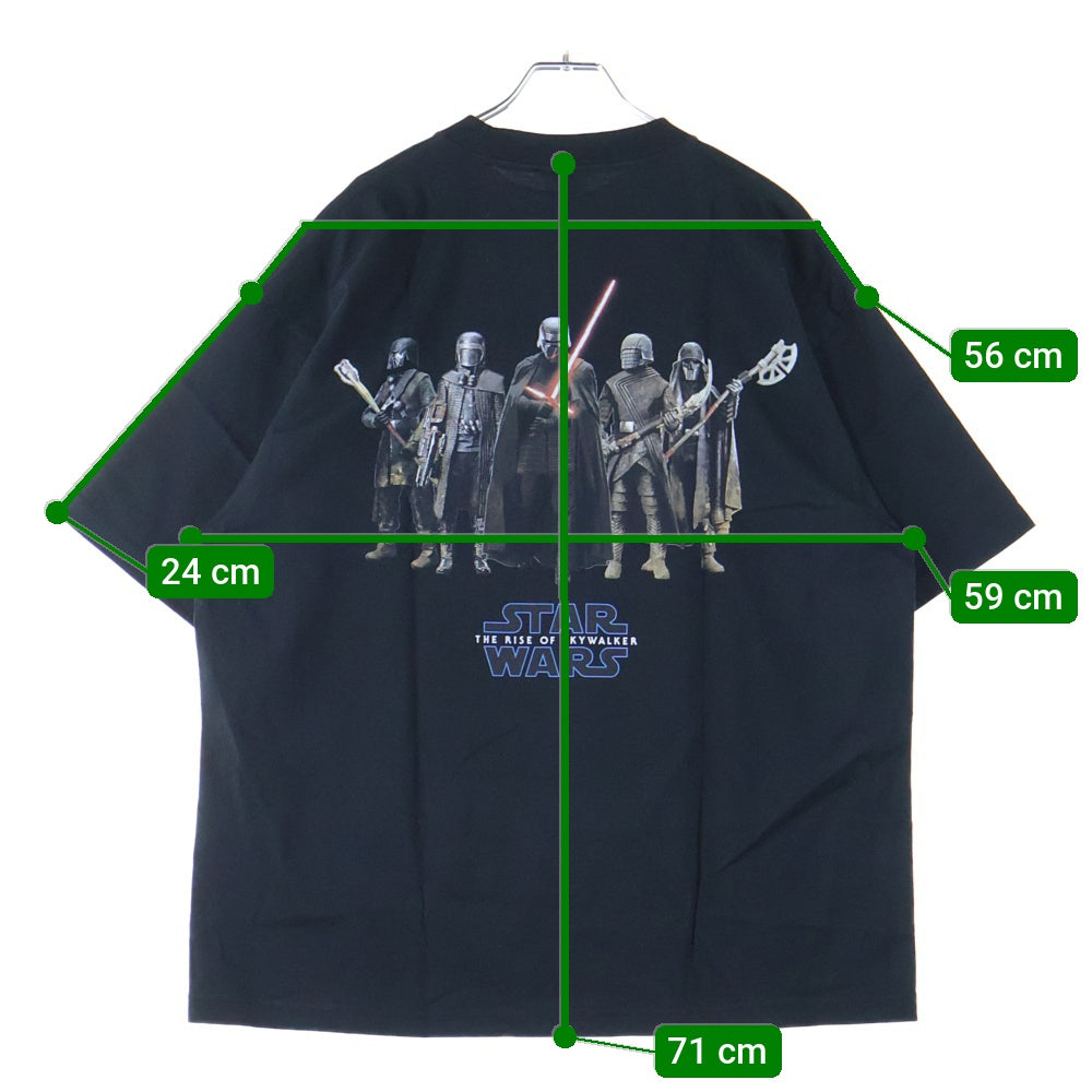 FREAK'S STORE(フリークスストア) × STARWARS EPISODE 9 KV TEE スターウォーズ エピソード 9 プリント クルーネック 半袖 Tシャツ カットソーブラック