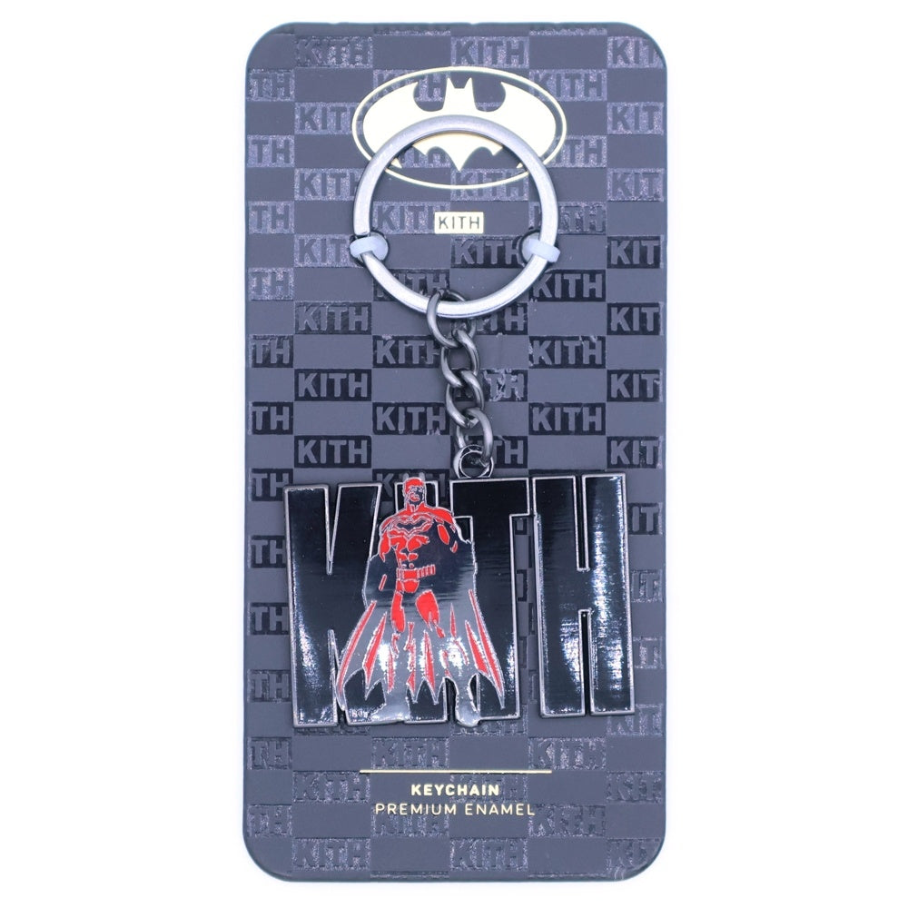 KITH(キス) ×Batman Keychain バッドマン キーチェーン ブラック/レッド KHLHO0026-906