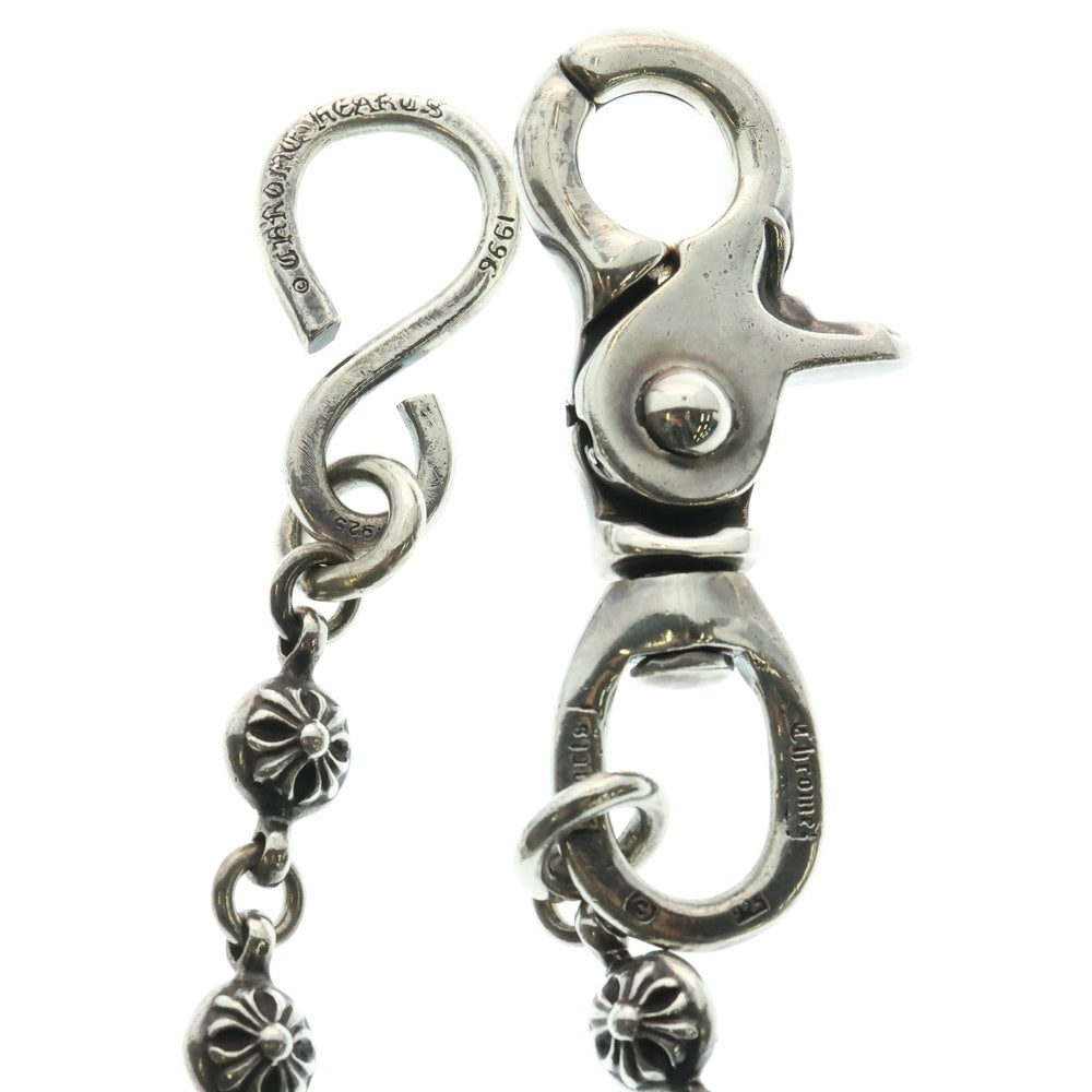 CHROME HEARTS(クロムハーツ) 1BALL SHORT-S/1クリップショート#1クロスボール ウォレットチェーン シルバー BCA061