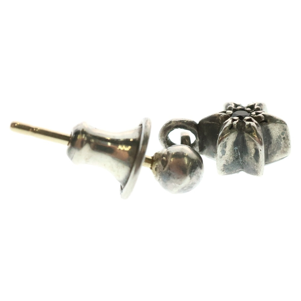 CHROME HEARTS(クロムハーツ) TNY STR DRP 1RUBY タイニー スター 両面1ルビー ドロップ ピアス シルバー