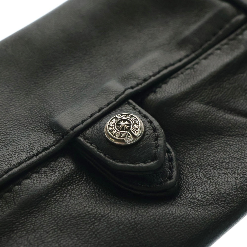 CHROME HEARTS(クロムハーツ) WALLET TIRED TEARS ポケットティッシュレザーケース ブラック