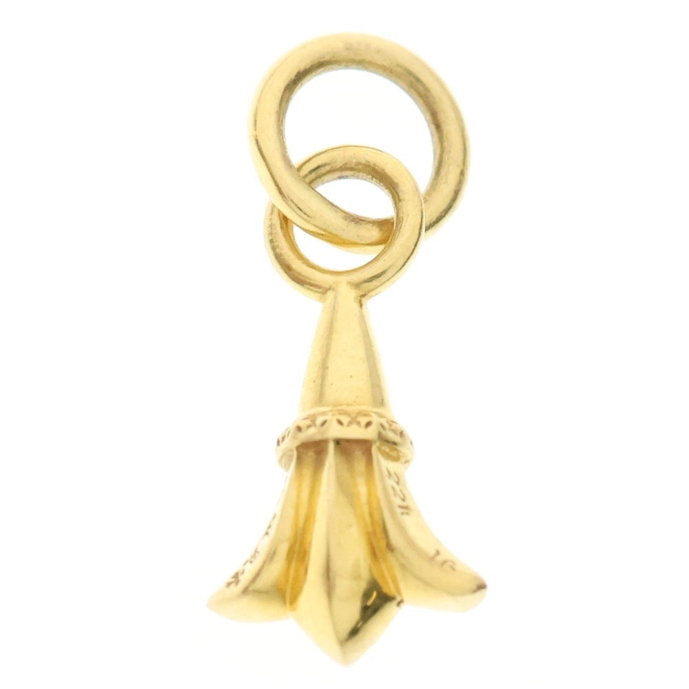 CHROME HEARTS(クロムハーツ) 22K CHRM CRSTAIL TNY クロステイル タイニーチャーム ネックレストップ ゴールド