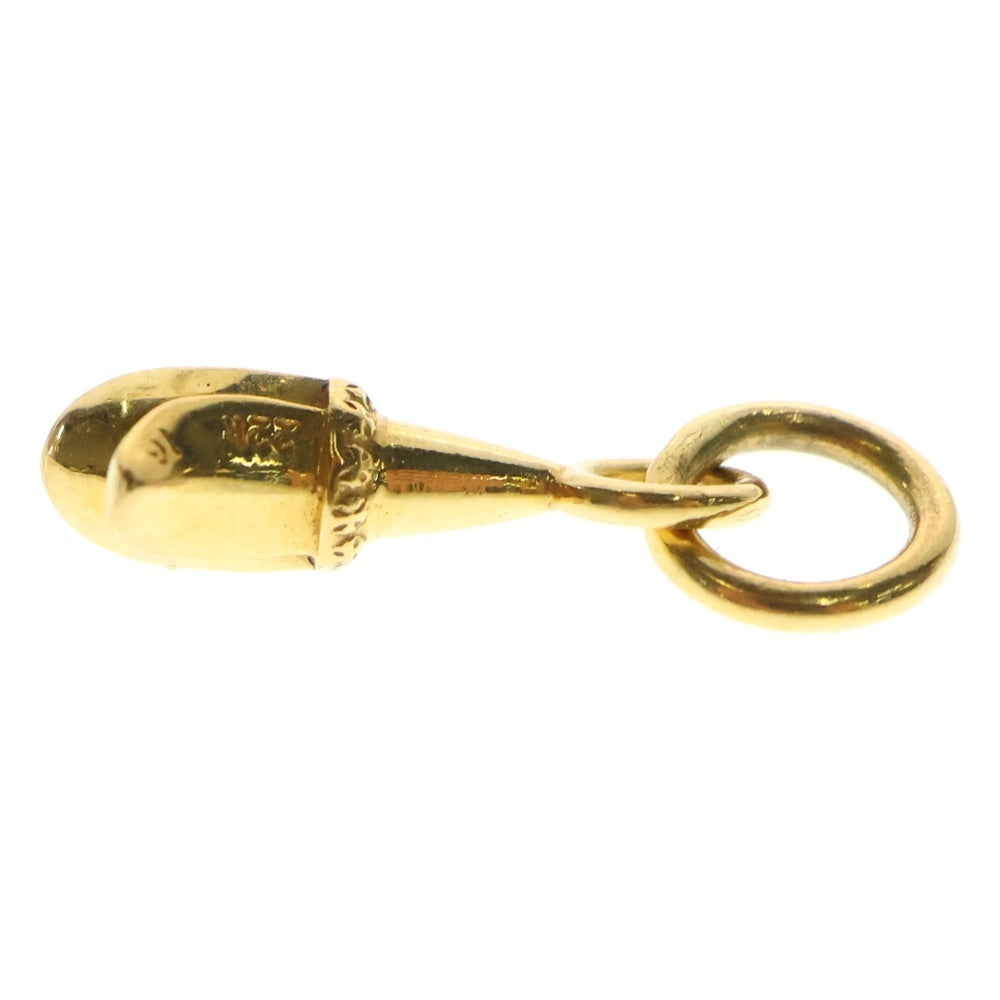 CHROME HEARTS(クロムハーツ) 22K CHRM CRSTAIL TNY クロステイル タイニーチャーム ネックレストップ ゴールド