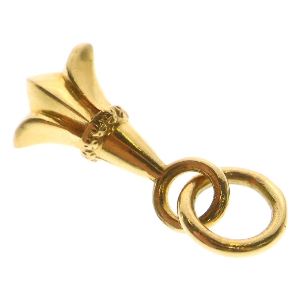 CHROME HEARTS(クロムハーツ) 22K CHRM CRSTAIL TNY クロステイル タイニーチャーム ネックレストップ ゴールド
