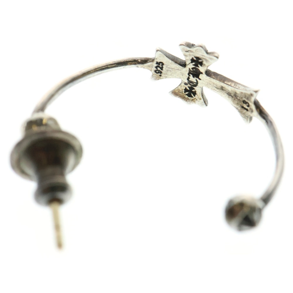 CHROME HEARTS(クロムハーツ) SKINNY BBYFAT CROSS スキニーベイビーファットクロス フープピアス シルバー BCA108