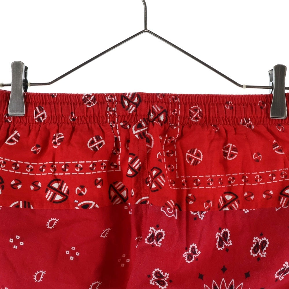 Children of the discordance(チルドレンオブザディスコーダンス) VINTAGE BANDANA PATCH SHORT PANTS ヴィンテージ バンダナショーツ ハーフパンツ レッド COTDPT-328B