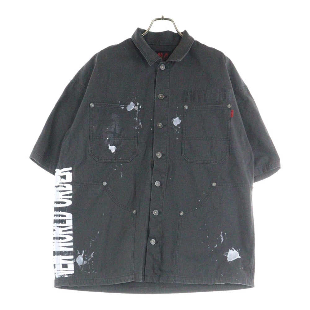 cvtvlist(カタリスト) 23SS PRISONER SHIRT プリズナー ワーク 半袖シャツ チャコール 2201070202