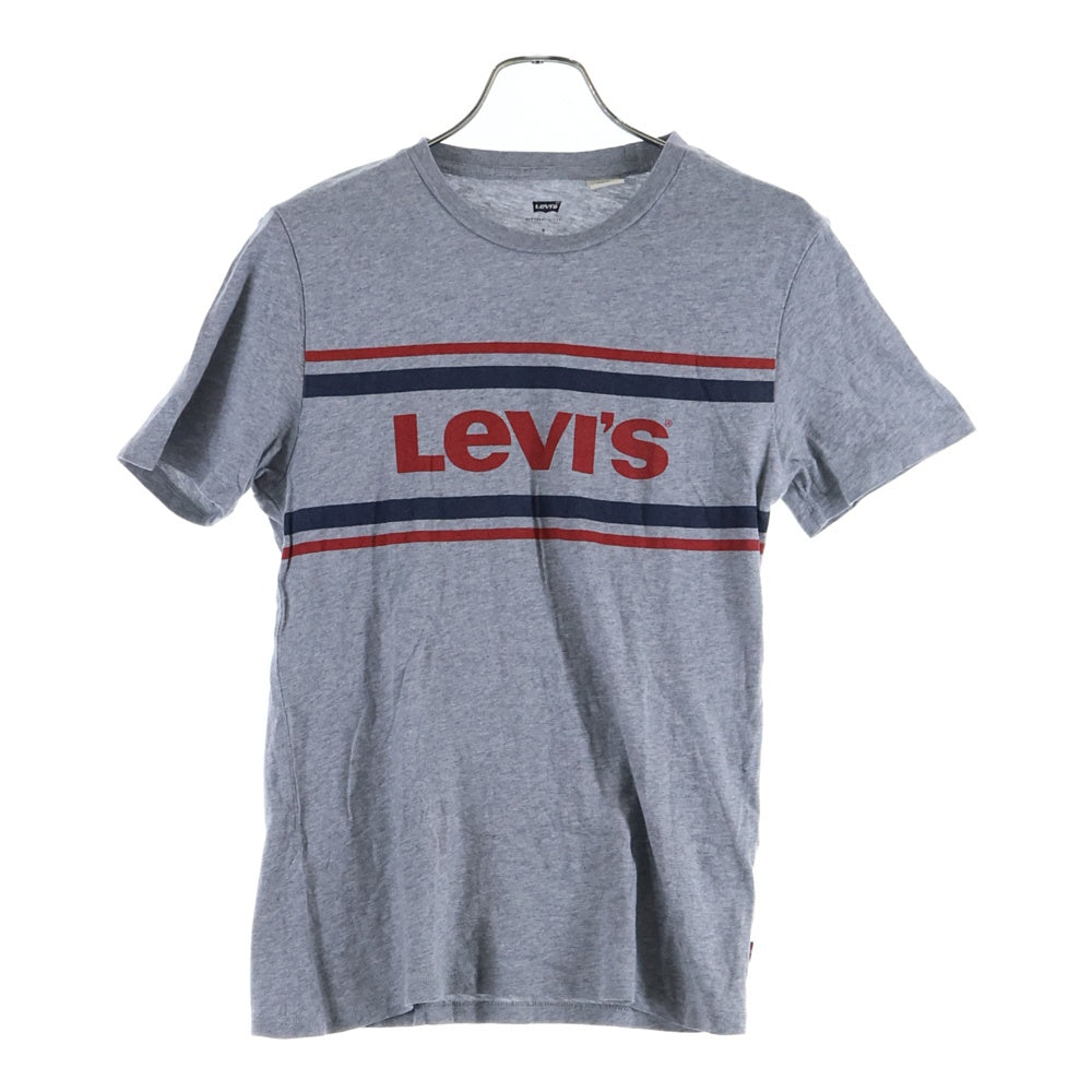 Levi's(リーバイス) フロントロゴ クルーネック カットソー 半袖Tシャツ グレー