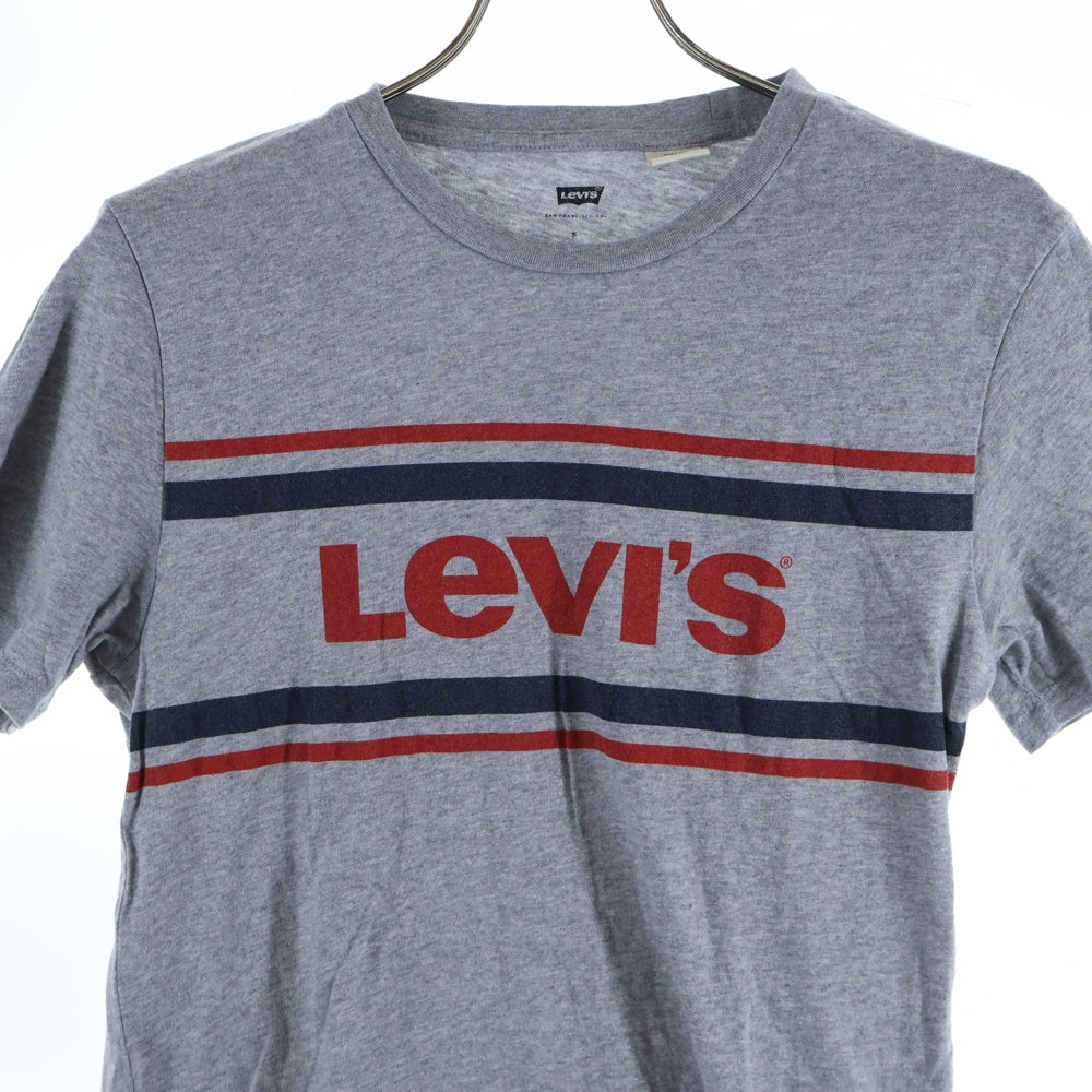 Levi's(リーバイス) フロントロゴ クルーネック カットソー 半袖Tシャツ グレー