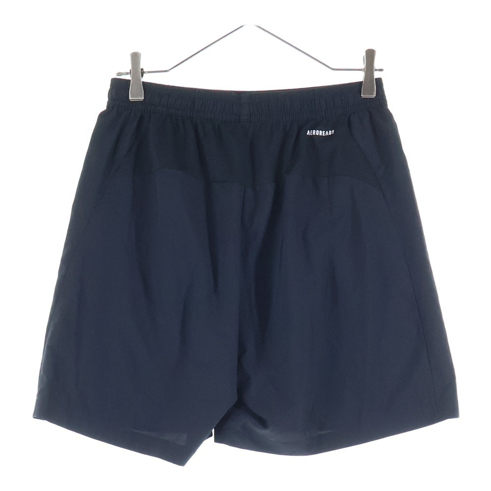 adidas(アディダス) 938002 ロゴデザイン ナイロンハーフパンツ ブラック