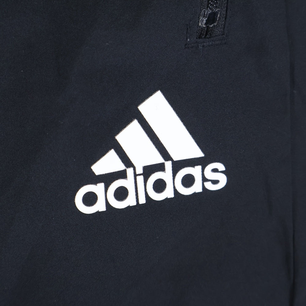 adidas(アディダス) 938002 ロゴデザイン ナイロンハーフパンツ ブラック