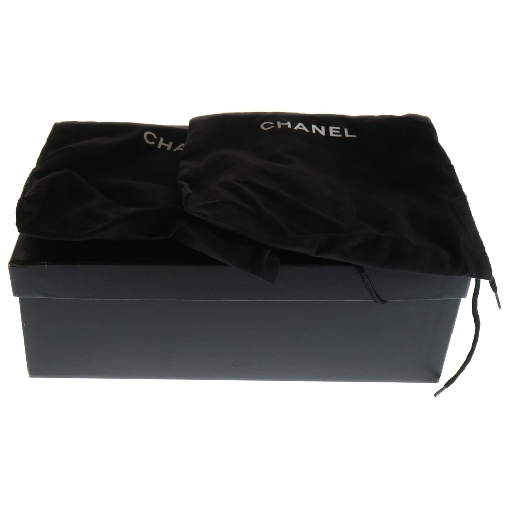CHANEL(シャネル) ココマーク リボン フリル パンプス ハイヒール サンダル レディース ネイビー