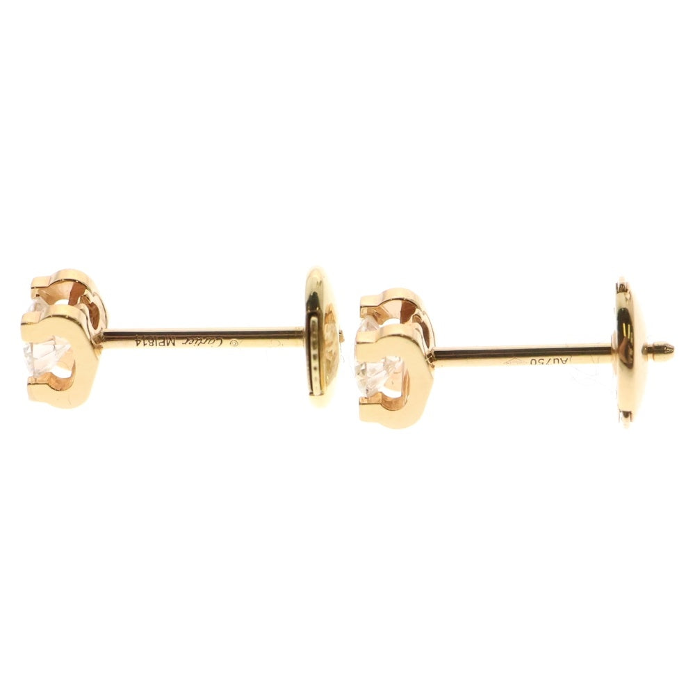 Cartier(カルティエ) C ドゥ カルティエ ピアス K18PG ピンクゴールド 1Pダイヤモンド 0.18carat 両耳