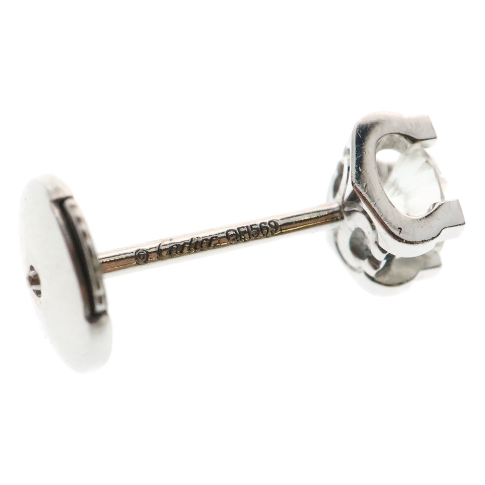 Cartier(カルティエ) C ドゥ カルティエ ピアス K18WG ホワイトゴールド 1Pダイヤモンド 0.18carat 両耳