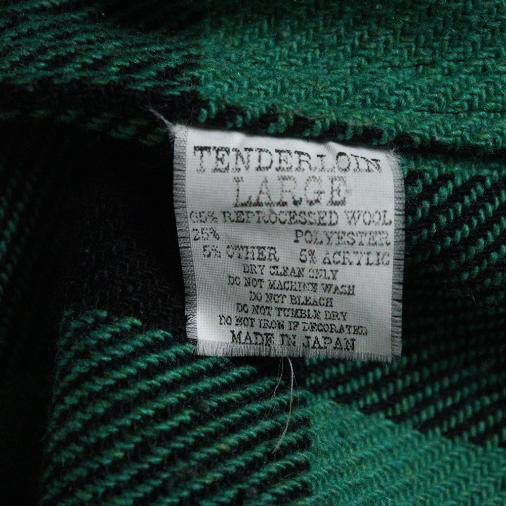 TENDERLOIN(テンダーロイン) 03AW T-BUFFALO JKT 1st T-20RG 初期 バッファロー チェック ウールジャケット グリーン/ブラック