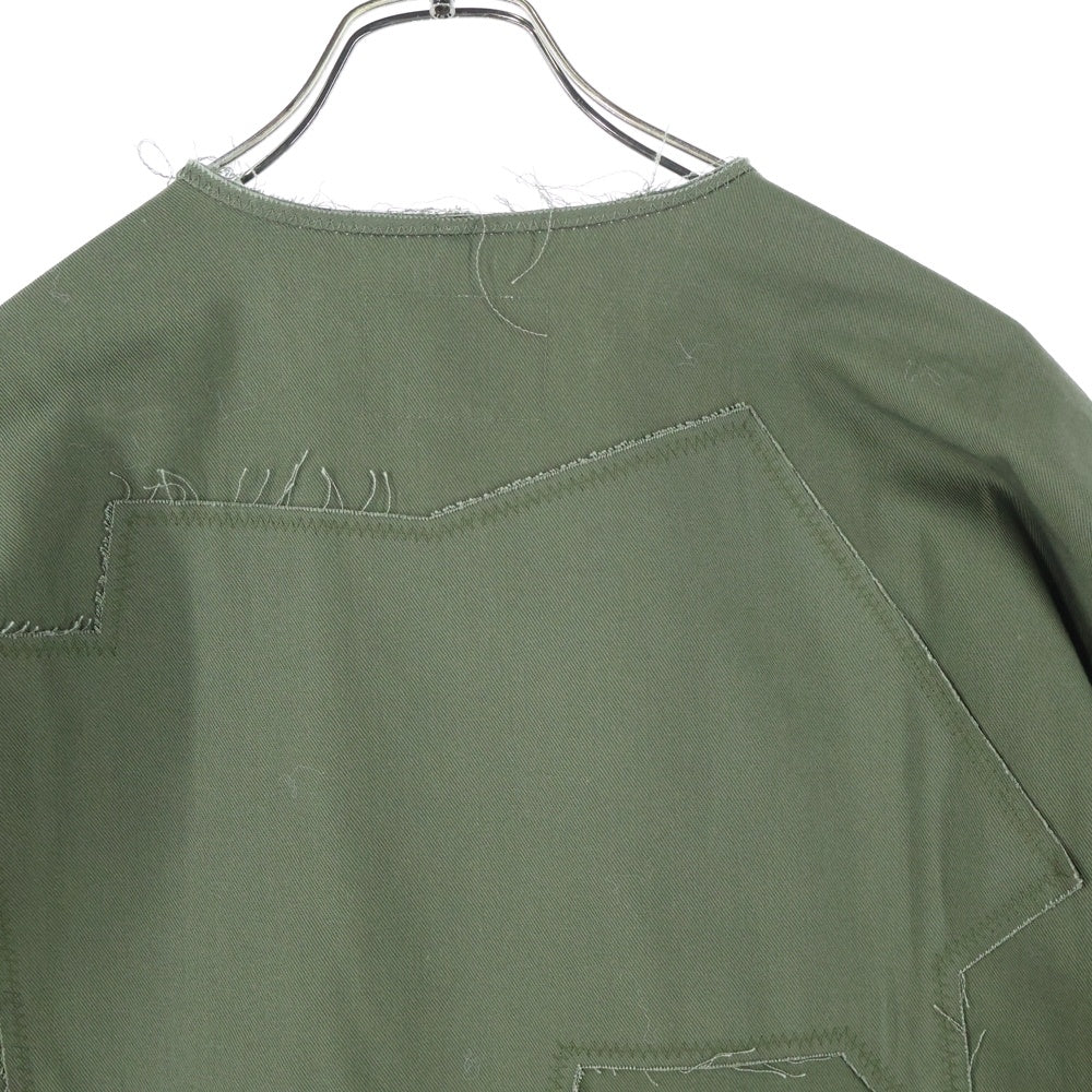 WTAPS(ダブルタップス) 24SS Scout 01 / LS / Cotton. Twill. 03 スカウト ボタンダウン マルチポケット ツイル ミリタリージャケット カーキー 241WVDT-SHM03