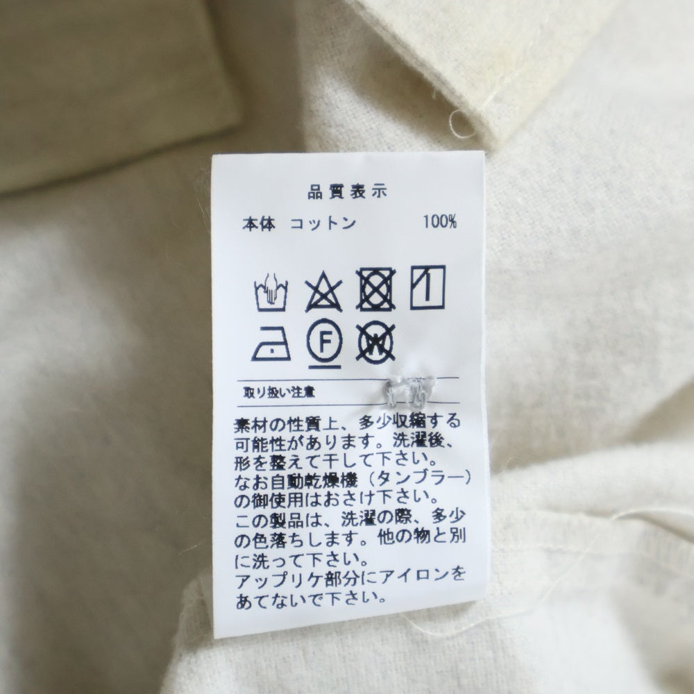 DESCENDANT(ディセンダント) 22AW BLEEK BASEBALL LS SHIRT フロントロゴ ボタンダウン ロングスリーブ 長袖ベースボールシャツ ネイビー/ホワイト 222TQDS-SHM07