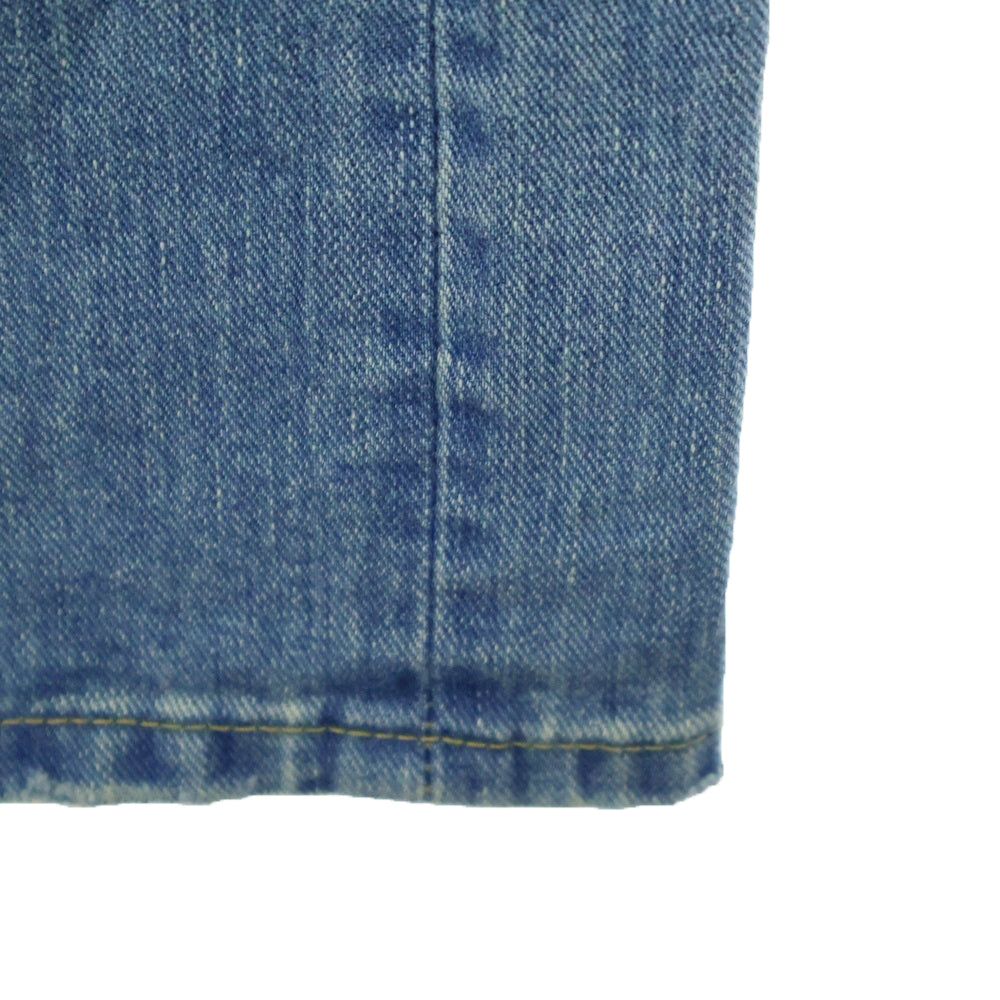 LEE(リー) 25SS xBEAMS 101 CLUSH DENIM PANTS クラッシュ ダメージ ジッパーフライ ストレートデニム パンツ インディゴ LB0624