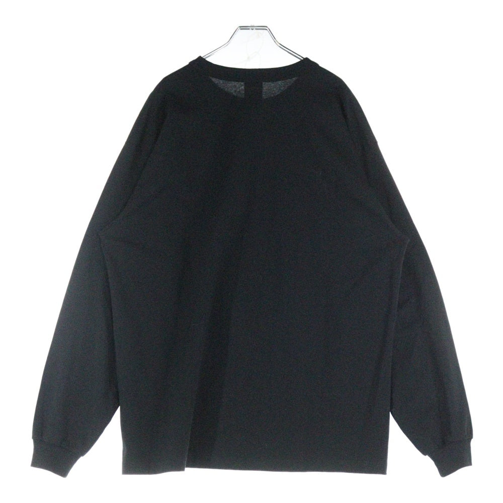 WTAPS(ダブルタップス) ×CHAMPION チャンピオン ロゴエンブロイダリー ロングスリーブ長袖Tシャツ カットソー ブラック C8-Z411