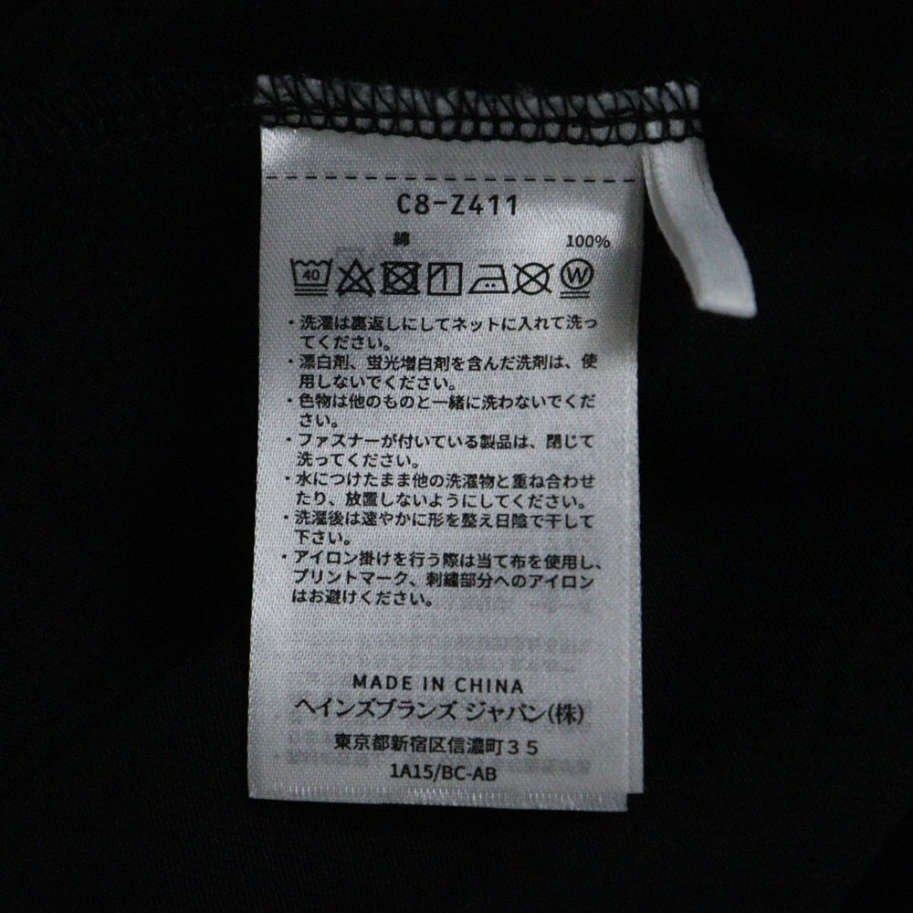 WTAPS(ダブルタップス) ×CHAMPION チャンピオン ロゴエンブロイダリー ロングスリーブ長袖Tシャツ カットソー ブラック C8-Z411