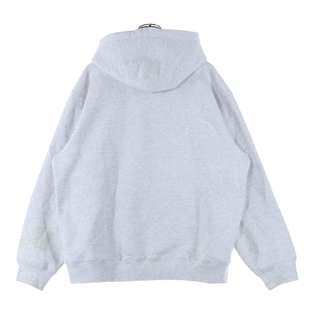 SUPREME(シュプリーム) 22SS Bling Box Logo Hooded Sweatshirt ブリングボックスロゴ スウェット プルオーバーパーカー グレー