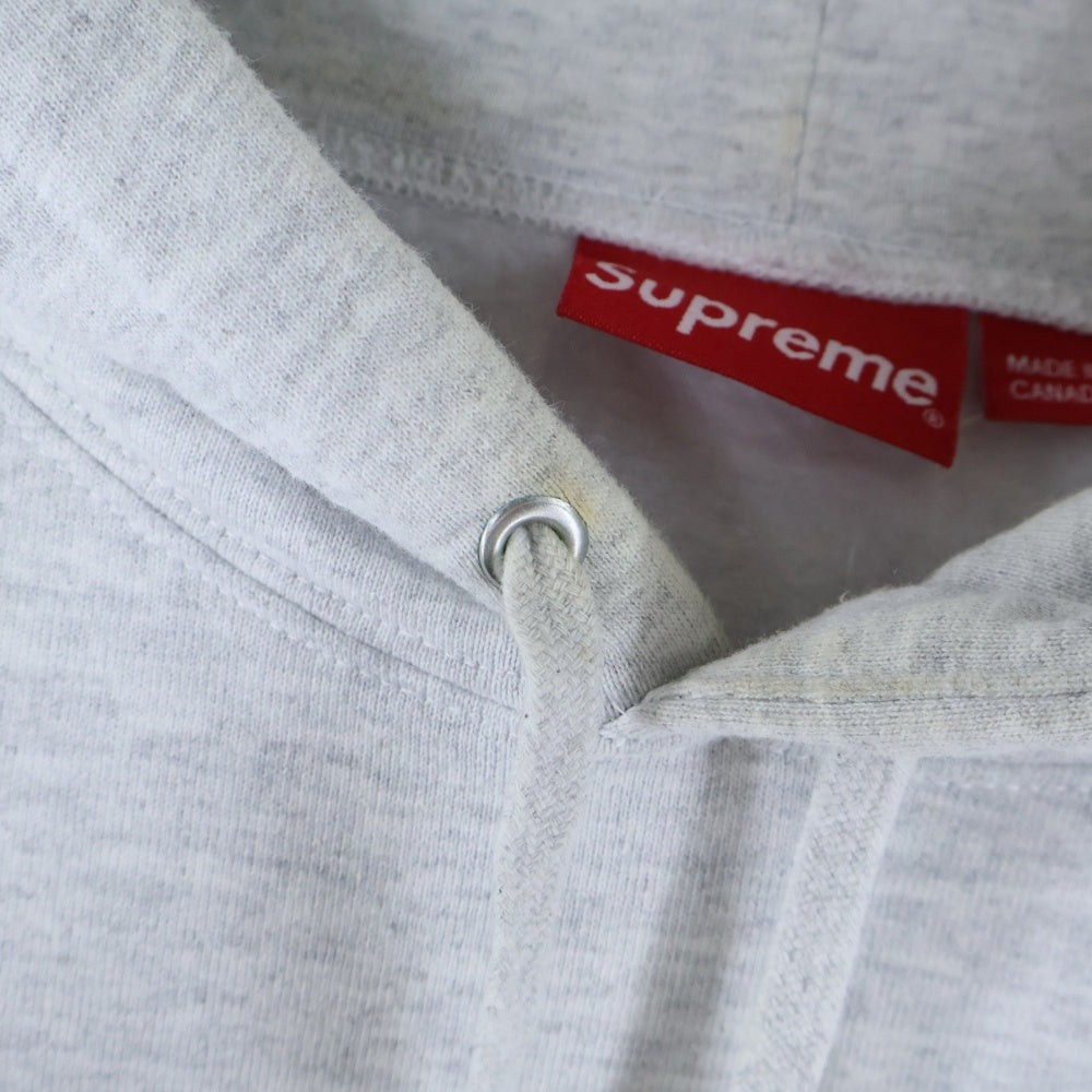 SUPREME(シュプリーム) 22SS Bling Box Logo Hooded Sweatshirt ブリングボックスロゴ スウェット プルオーバーパーカー グレー