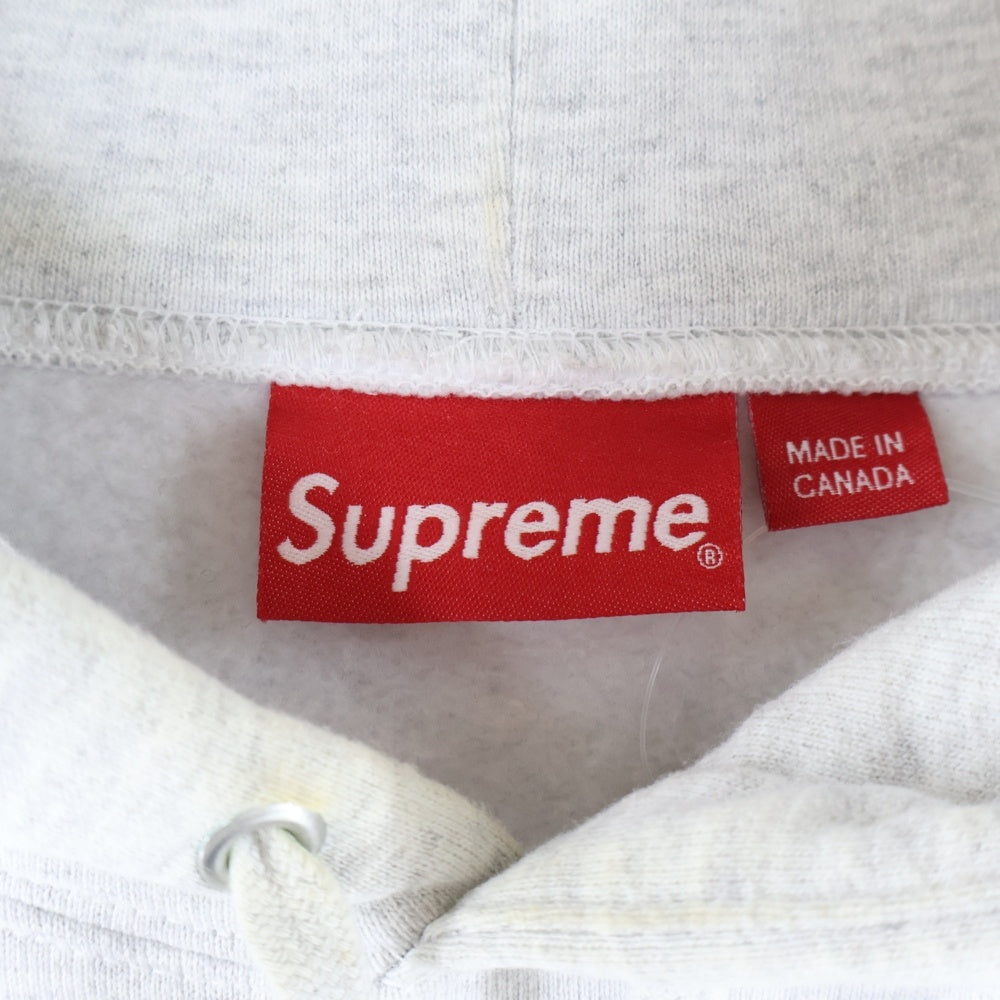 SUPREME(シュプリーム) 22SS Bling Box Logo Hooded Sweatshirt ブリングボックスロゴ スウェット プルオーバーパーカー グレー