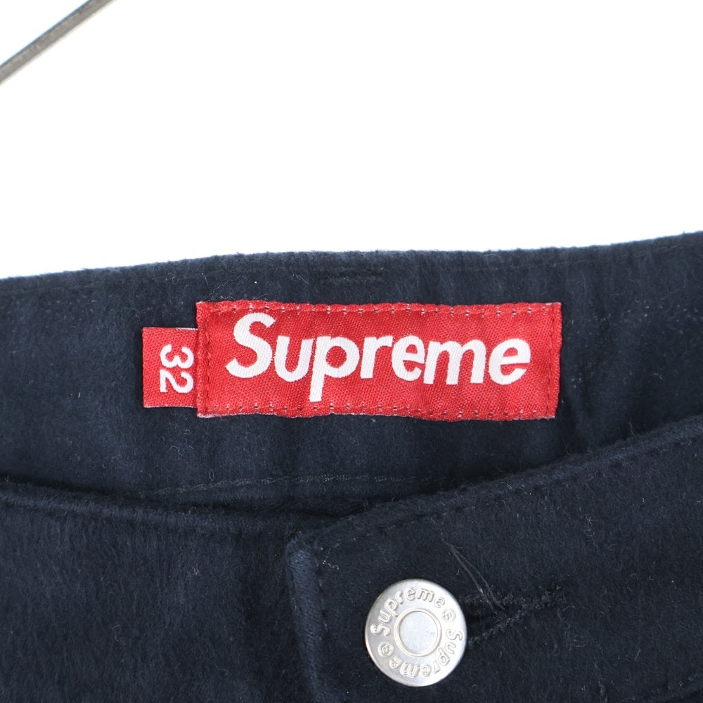 SUPREME(シュプリーム) 23AW Moleskin Double Knee Painter Pant モレスキンダブルニーペインターパンツ ブラック