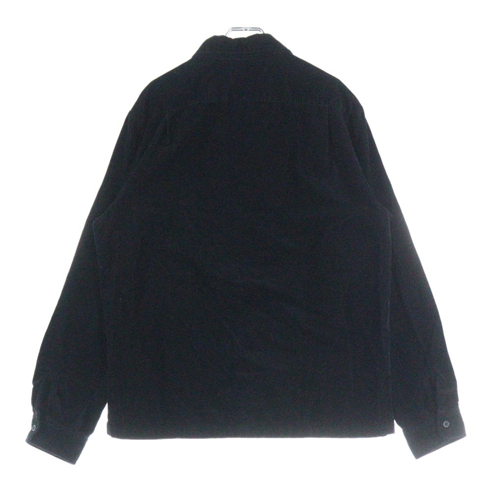 SUPREME(シュプリーム) 19AW Corduroy Shirt クラシックロゴ コーデュロイ 長袖 シャツ ブラック