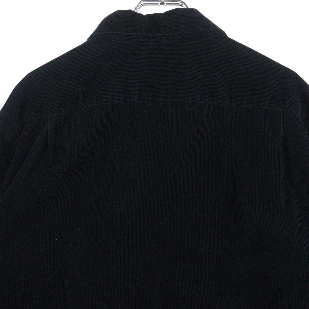 SUPREME(シュプリーム) 19AW Corduroy Shirt クラシックロゴ コーデュロイ 長袖 シャツ ブラック