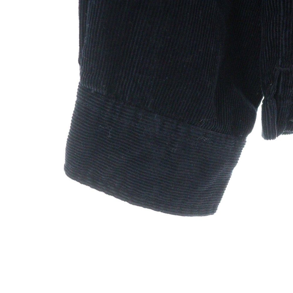SUPREME(シュプリーム) 19AW Corduroy Shirt クラシックロゴ コーデュロイ 長袖 シャツ ブラック
