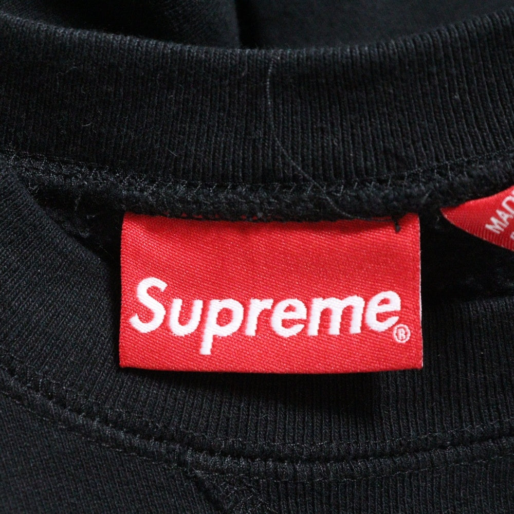 SUPREME(シュプリーム) 23AW Small Box Logo Sweatshirt スモールボックスロゴ クルーネック スウェットトレーナー ブラック