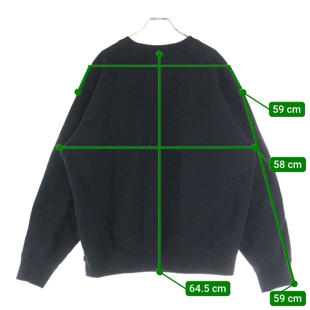 SUPREME(シュプリーム) 23AW Small Box Logo Sweatshirt スモールボックスロゴ クルーネック スウェットトレーナー ブラック
