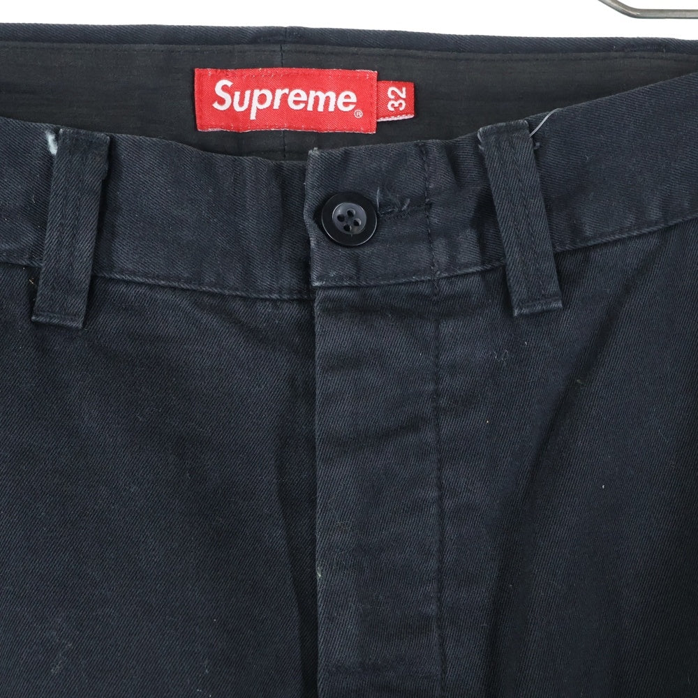 SUPREME(シュプリーム) 22SS × Doughboy Chino Pant ドゥボーイ グラフィックエンブロイダリー チノパンツ ブラック