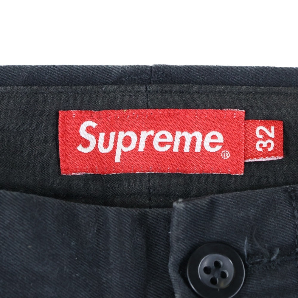 SUPREME(シュプリーム) 22SS × Doughboy Chino Pant ドゥボーイ グラフィックエンブロイダリー チノパンツ ブラック