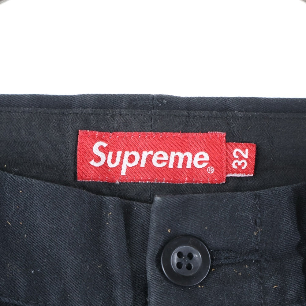 SUPREME(シュプリーム) 20AW Pin Up Chino Pant ピンアップ グラフィックエンブロイダリー チノパンツ ブラック