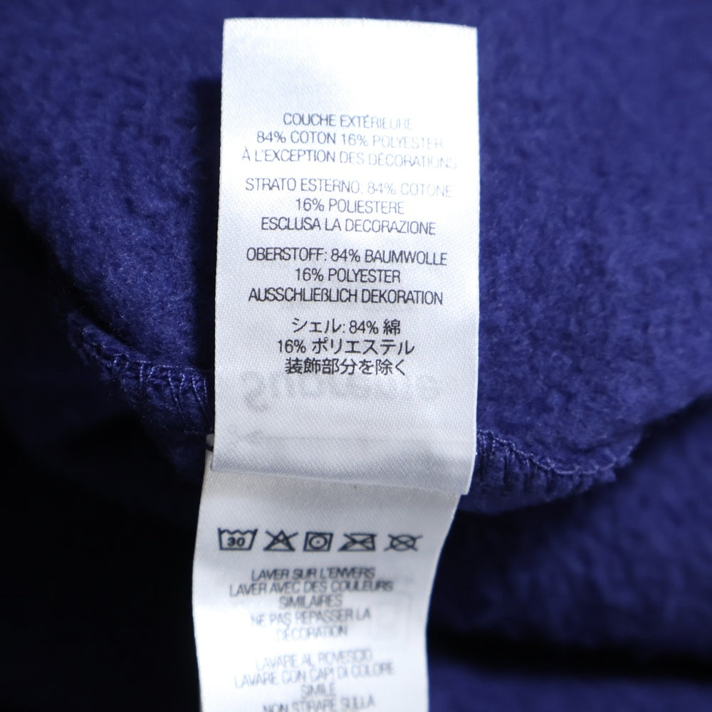 SUPREME(シュプリーム) 25SS Blackletter Hooded Sweatshirt ブラックレター ロゴエンブロイダリー スウェットプルオーバーパーカー ネイビー