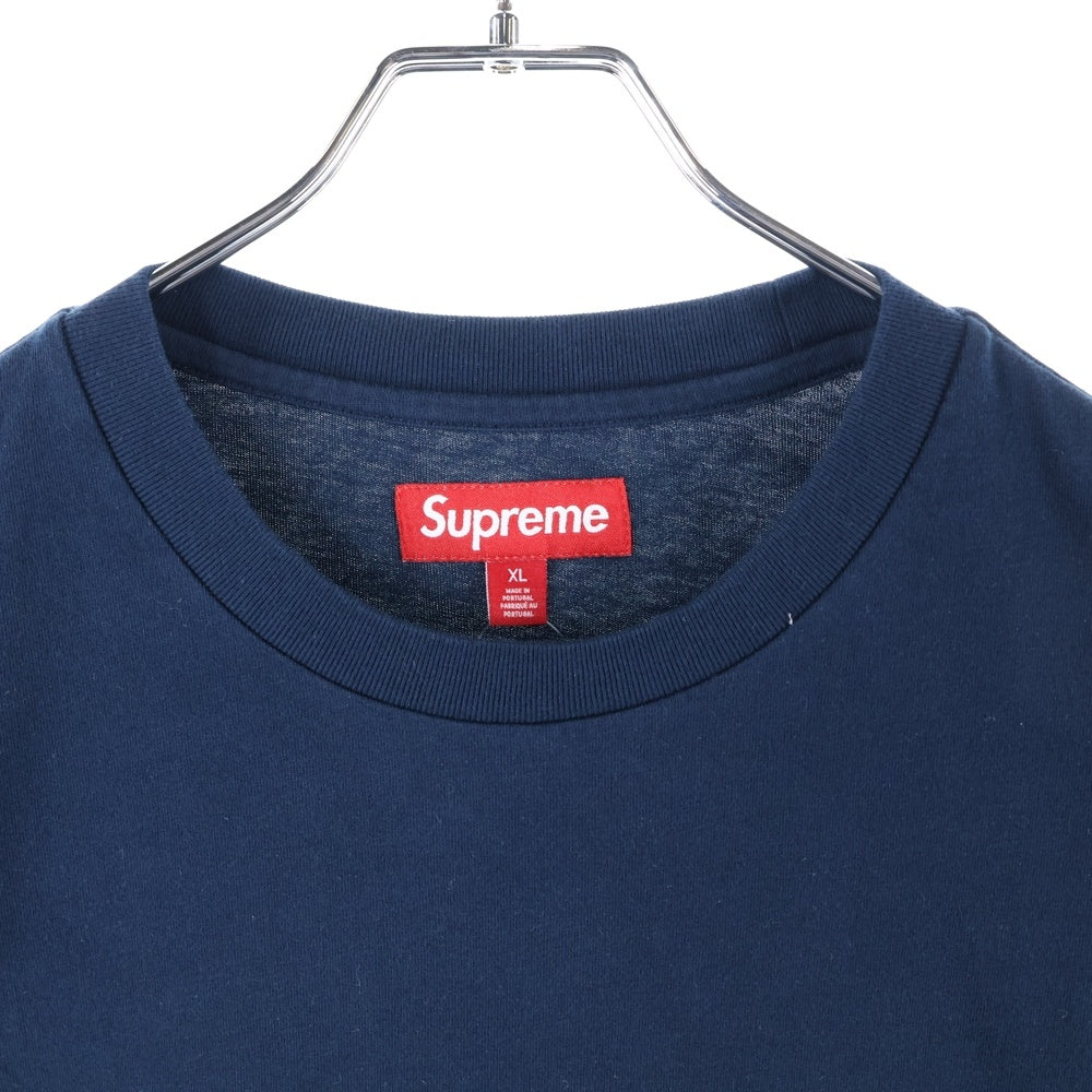 SUPREME(シュプリーム) 24SS Small Box Tee スモールボックスロゴ クルーネック半袖Tシャツ カットソー ネイビー