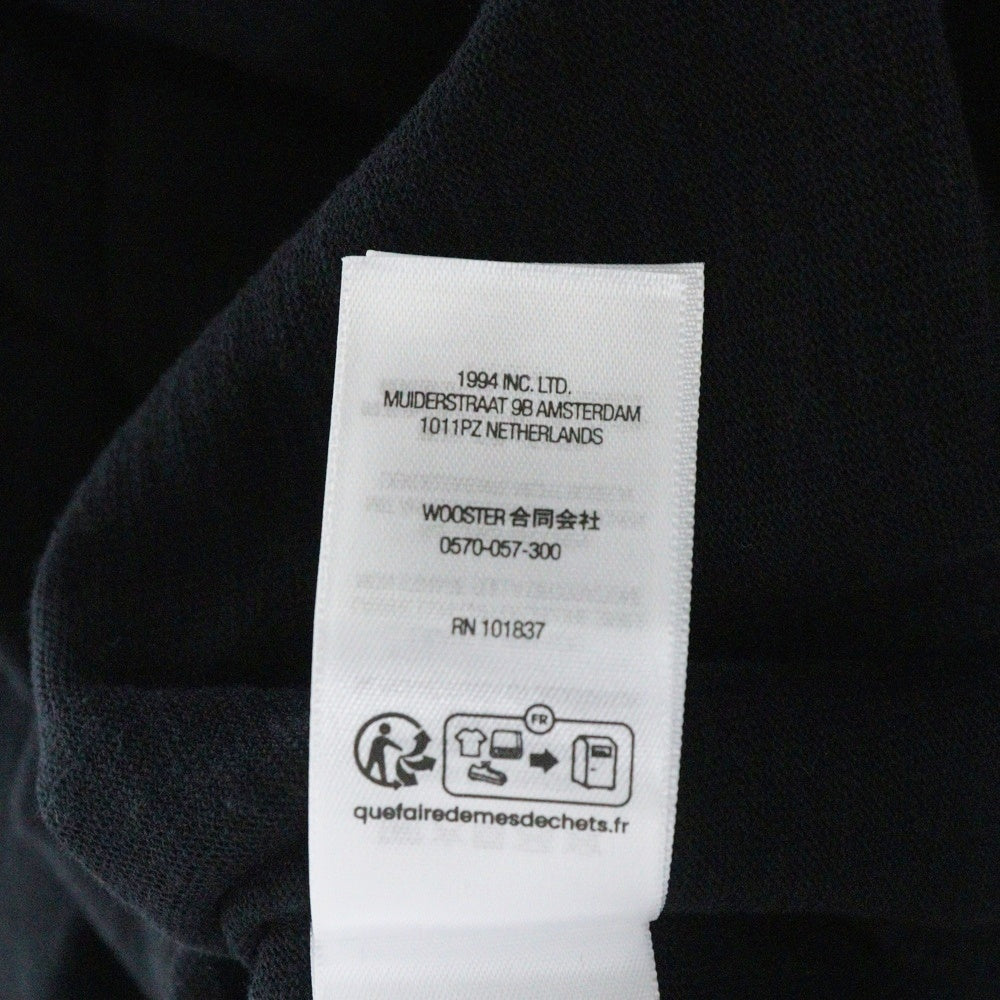 SUPREME(シュプリーム) 25SS Satin Appliqu? S/S Top サテンアップリケ クルーネック半袖Tシャツ カットソー ブラック