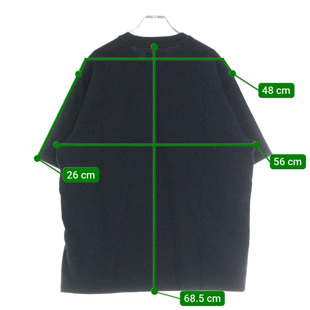 SUPREME(シュプリーム) 25SS Satin Appliqu? S/S Top サテンアップリケ クルーネック半袖Tシャツ カットソー ブラック