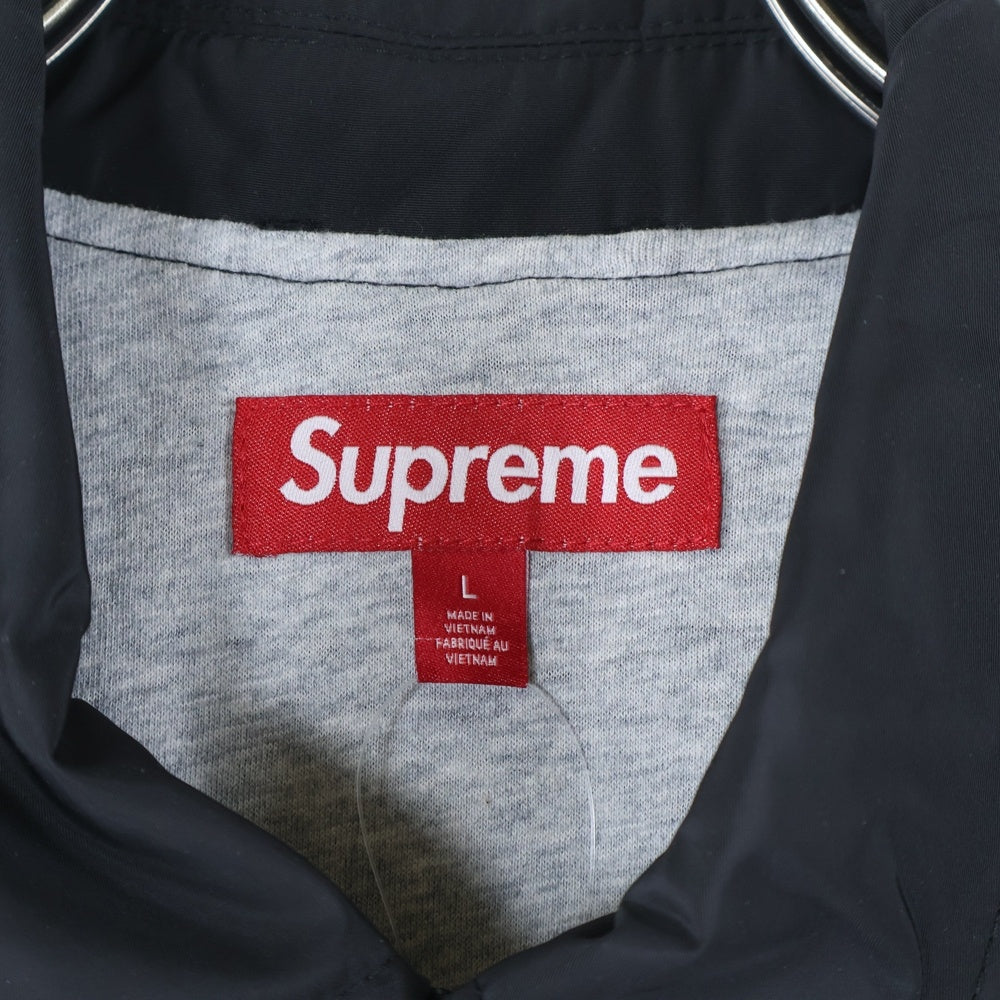 SUPREME(シュプリーム) 24AW Crest Coaches Jacket クレスト ロゴエンブロイダリー コーチジャケット ブラック