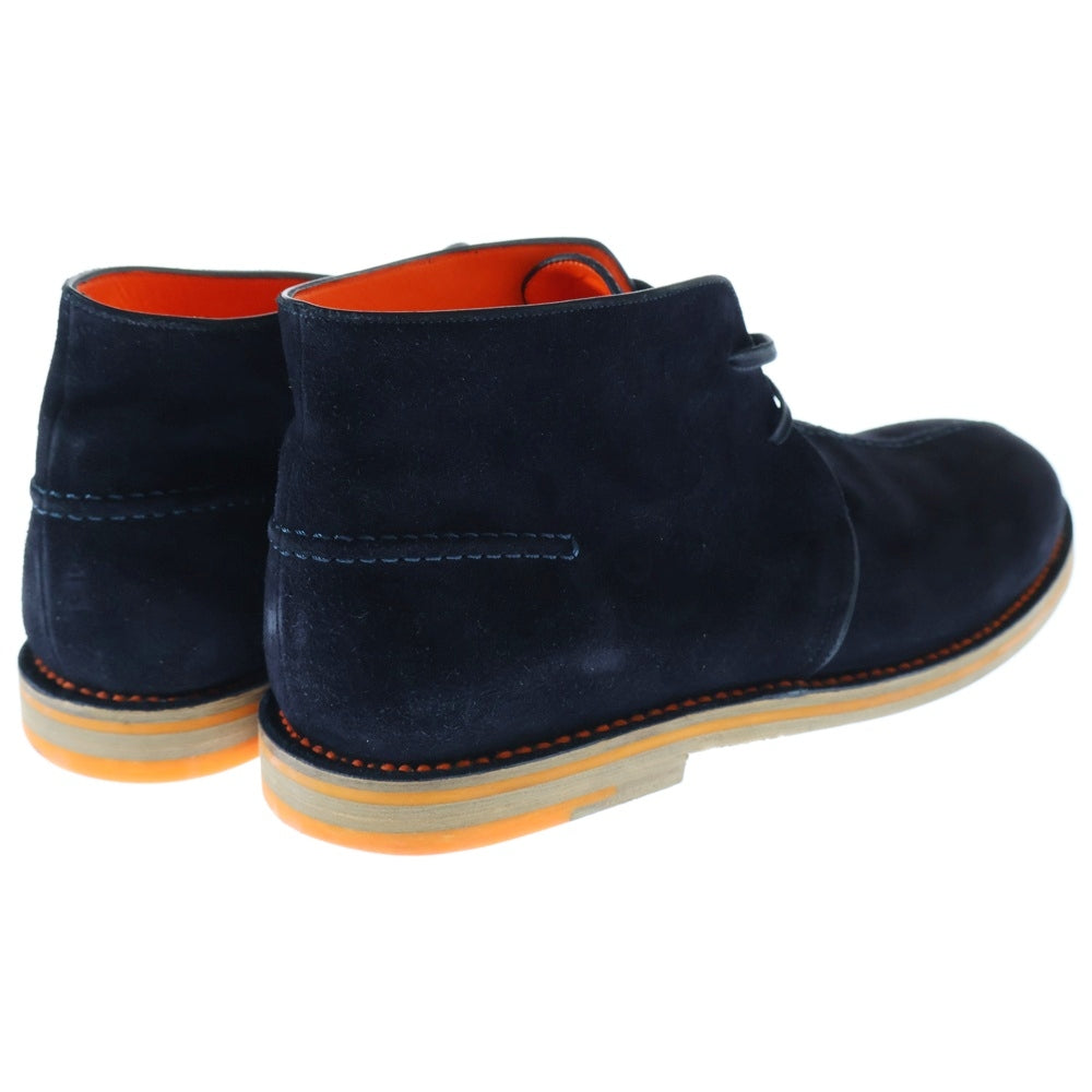 LOUIS VUITTON(ルイヴィトン) 13SS スエード レースアップ チャッカブーツ ネイビー BM1112