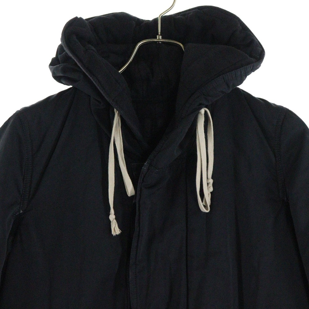 DRKSHDW(ダークシャドウ) 14AW フィッシュテール ドローコード コットン モッズコート ブラック DS14F4900-MUR