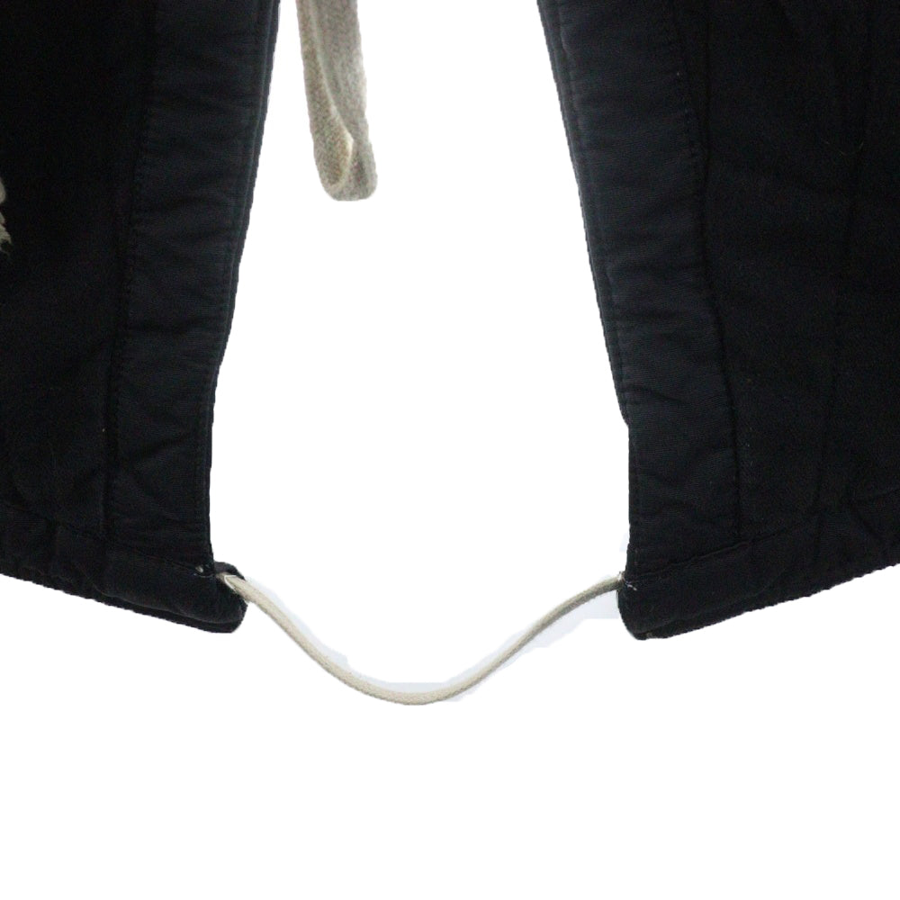 DRKSHDW(ダークシャドウ) 14AW フィッシュテール ドローコード コットン モッズコート ブラック DS14F4900-MUR