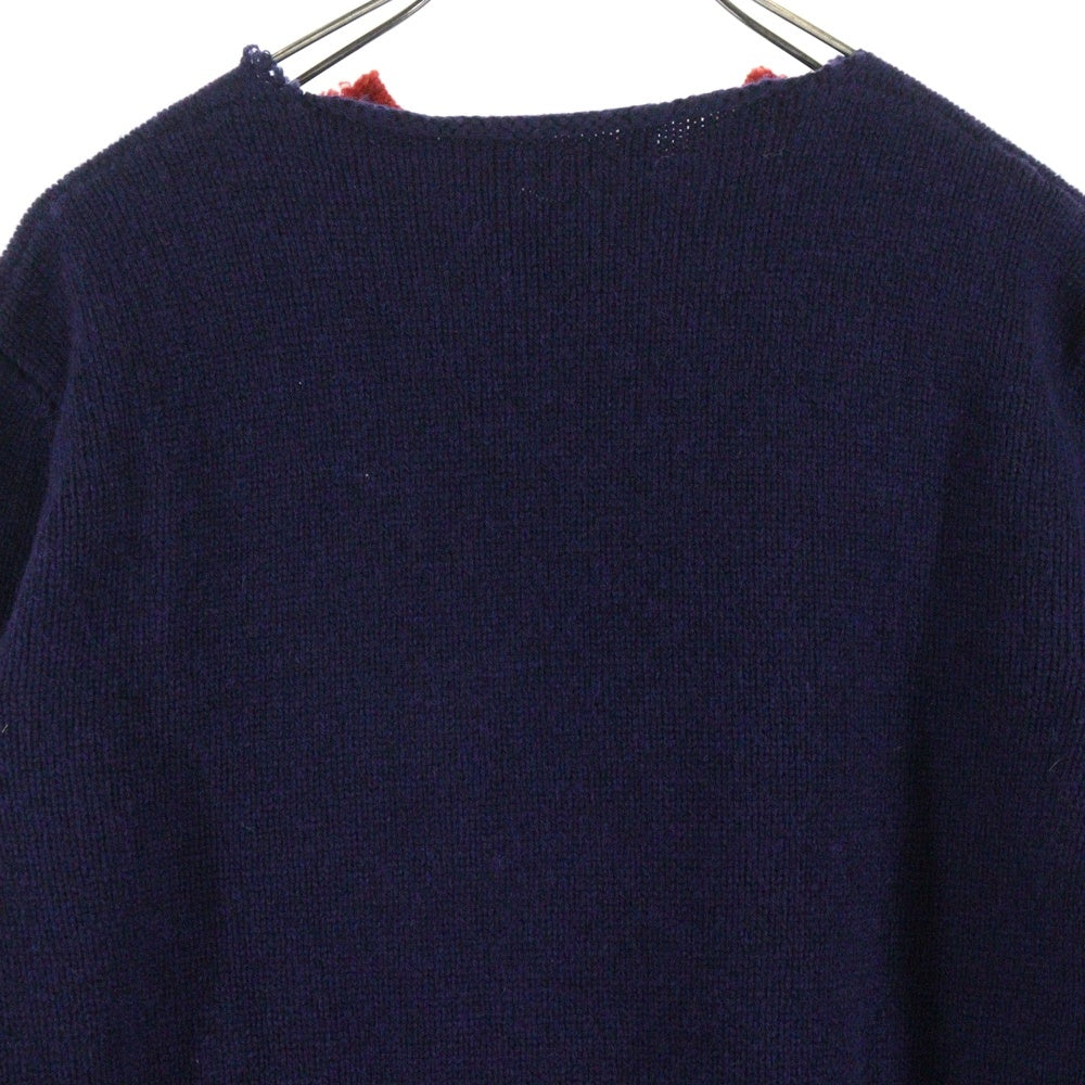 MARNI(マルニ) 21SS ダメージ加工 ウール クルーネックニット セーター マルチカラー GCMG0163Q0