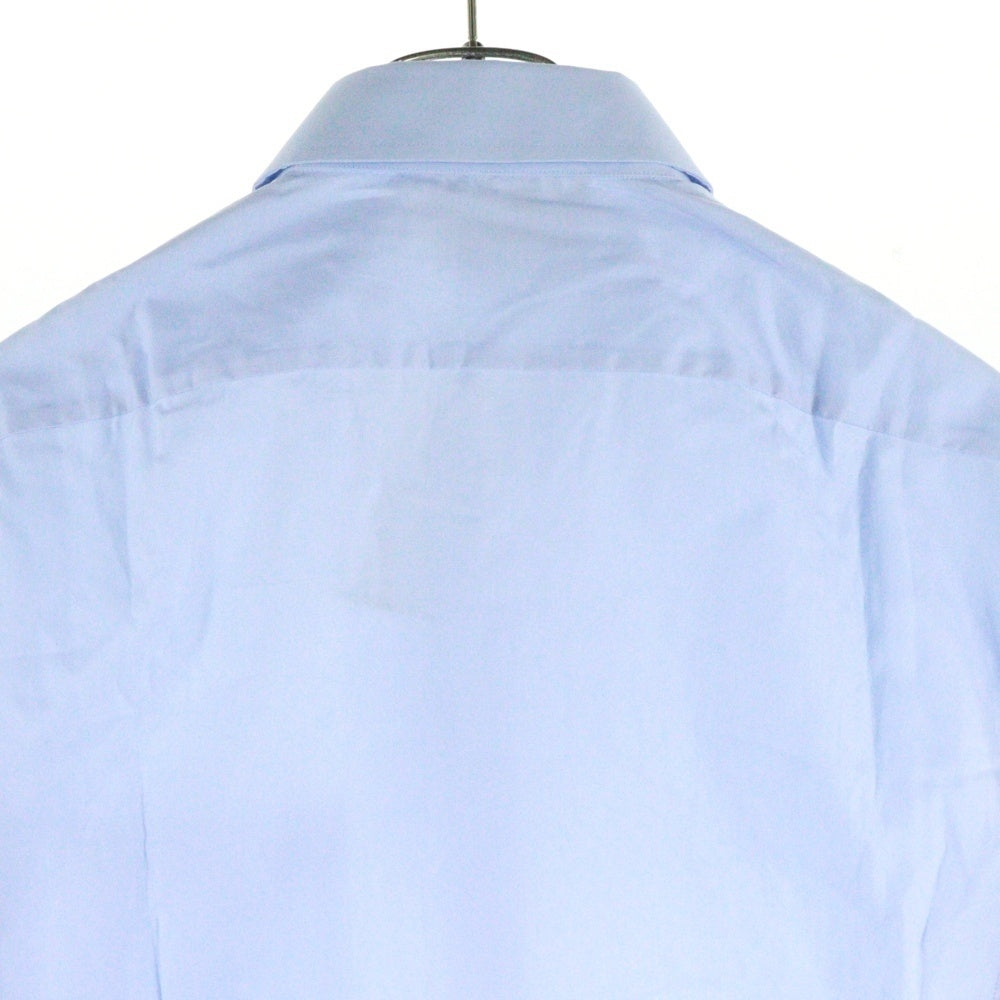 GUCCI(グッチ) Cotton shirt with Double G embroidery ダブルG ロゴエンブロイダリー コットン 長袖シャツ ライトブルー 699554 ZAJOM
